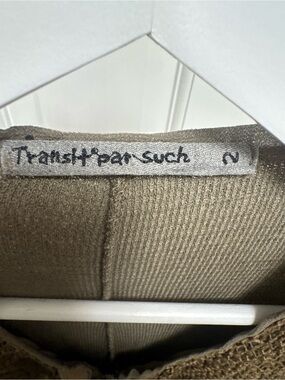 Transhipan-such Women's Beige Knit Top